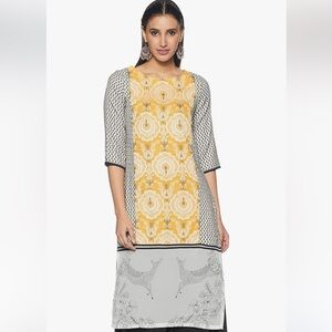 NWOT W for Woman Linen Straight Kurta